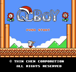 Q Boy Title Screen